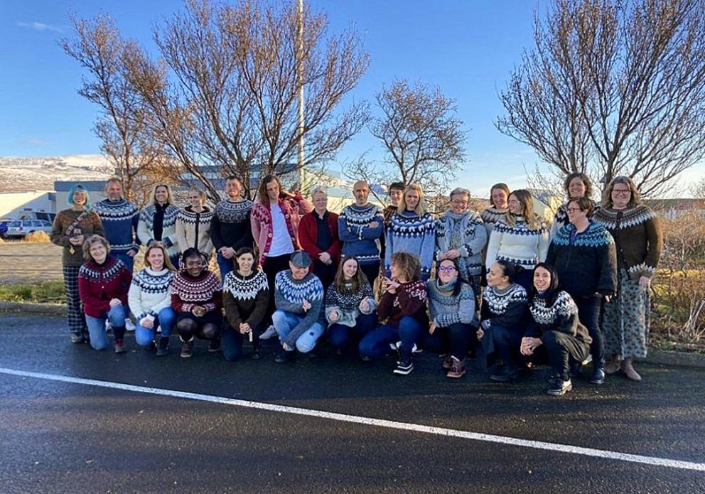 Þátttakendur í vinnustofunni. MYND AF SÍÐU TEXTÍLMIÐSTÖÐVAR ÍSLANDS