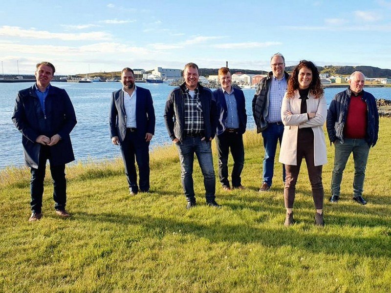 Framkvæmdaráðið með ráðherra á Skagaströnd í gær. Ljósm: FB/Þórdís Kolbrún