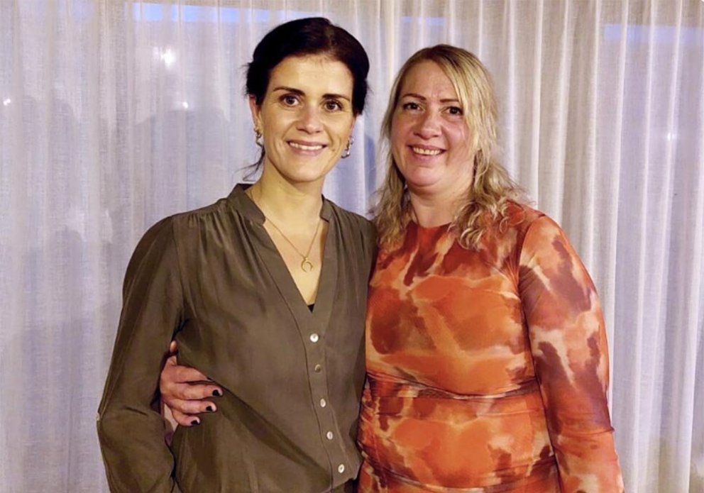 Þórdís Kolbrún utanríkisráðherra og Sigríður formaður kjördæmisráðs. MYND: XD.IS