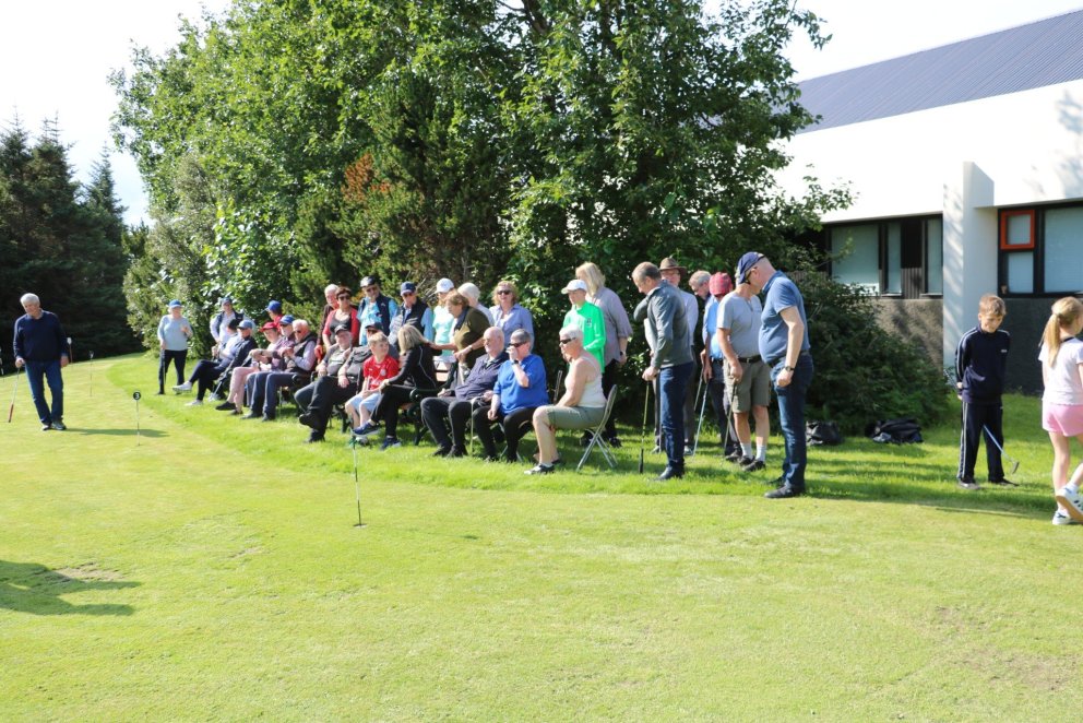 Frá púttmótinu góða. Mynd: Aðsend.