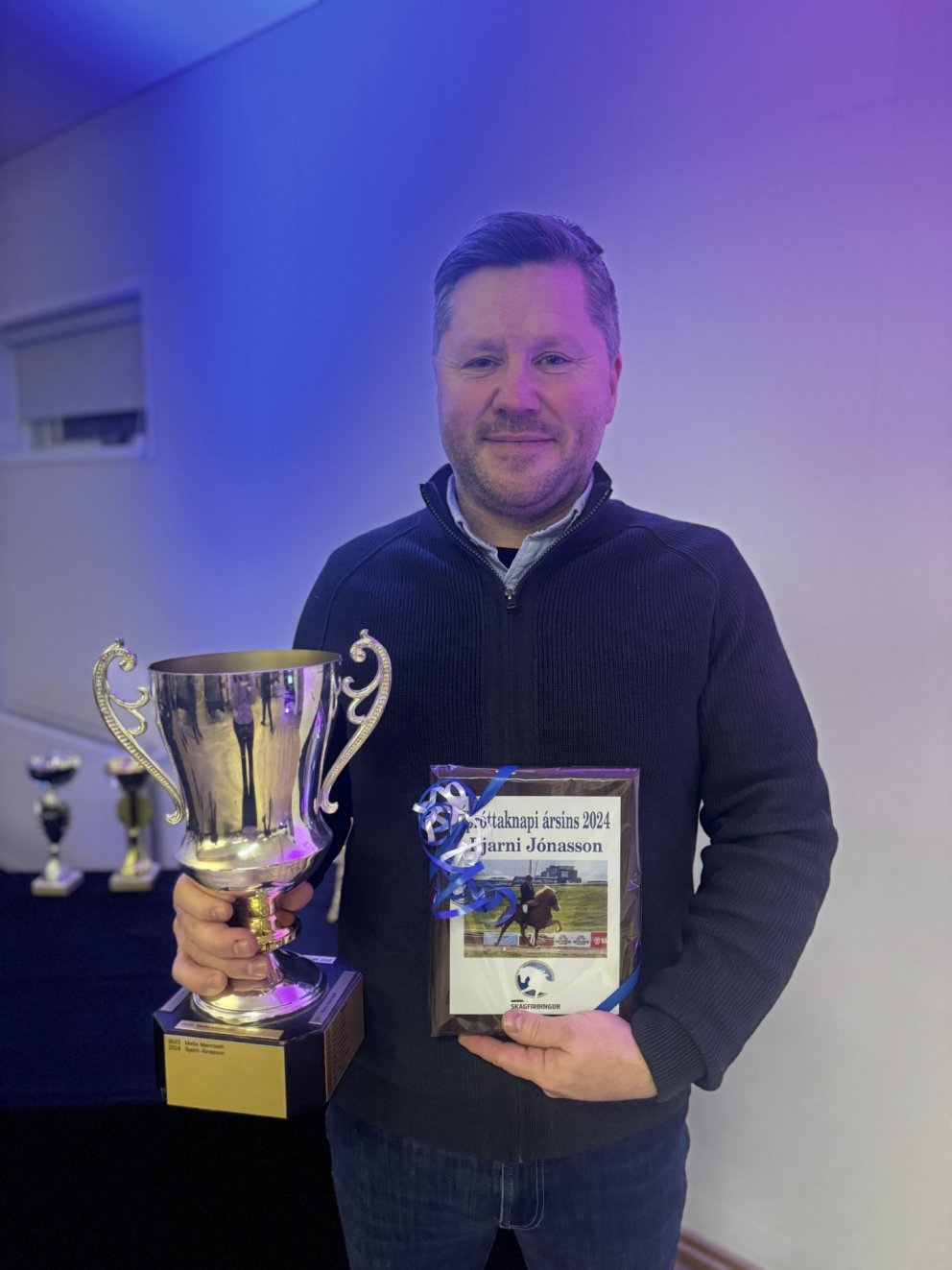 Bjarni Jónasson knapi ársins. MYND AÐSEND