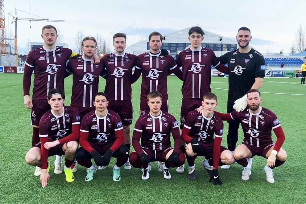 Byrjunarlið Tindastóls gegn KF í Mjólkurbikarnum. MYND AF STUÐNINGSMANNASÍÐU TINDASTÓLS