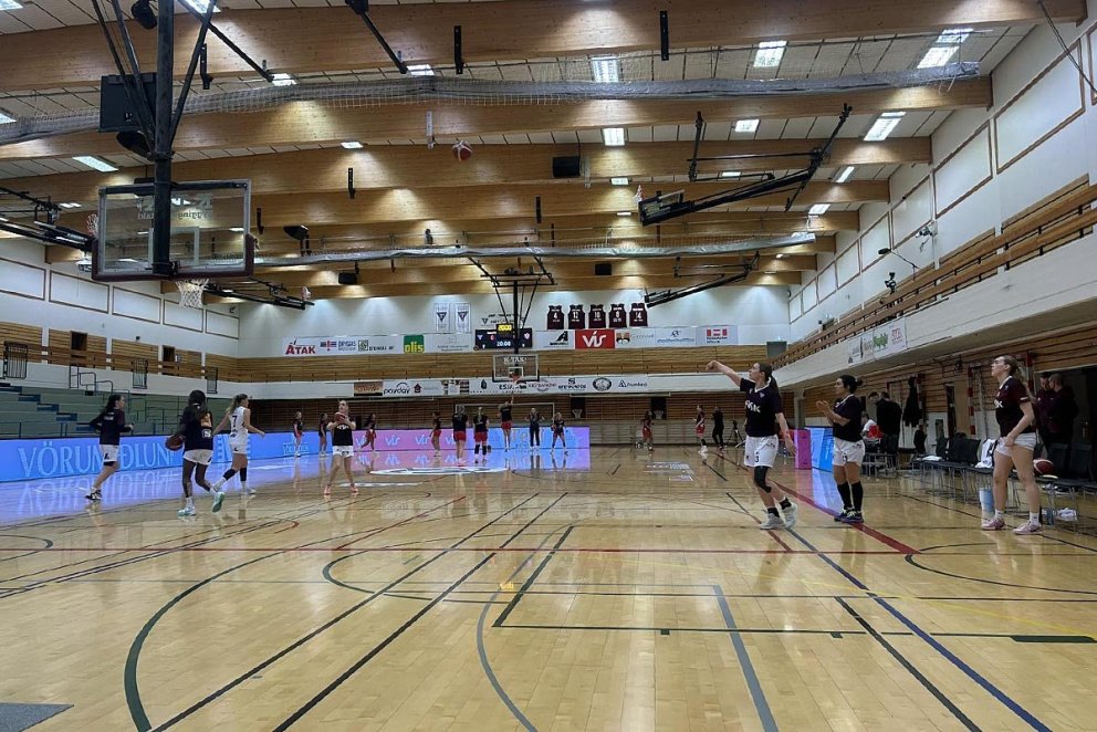 Frá upphitun fyrir leik. MYND AF SÍÐU TINDASTÓLS