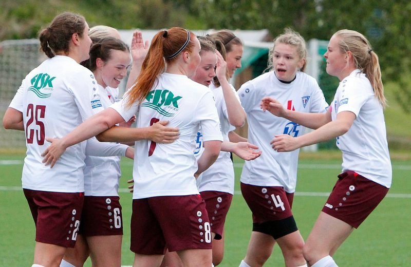 Magnaður sigur hjá stelpunum í Tindastól. MYND: ÓAB