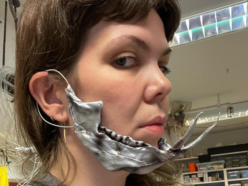 Tinna með gervi. MYNDIR AÐSENDAR