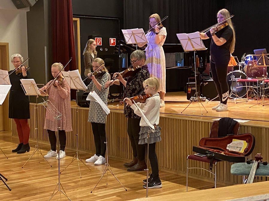 Frá tónleikum Tónlistarskóla Skagafjarðar í Miðgarði 2022. AÐSEND MYND