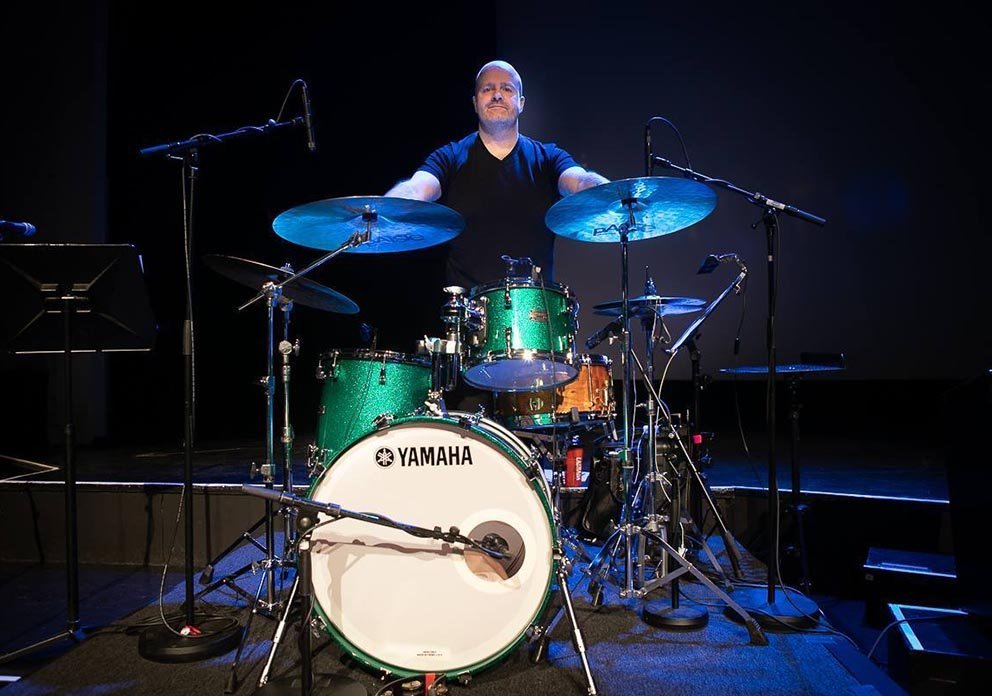 Beggi Óla við settið. AÐSEND MYND