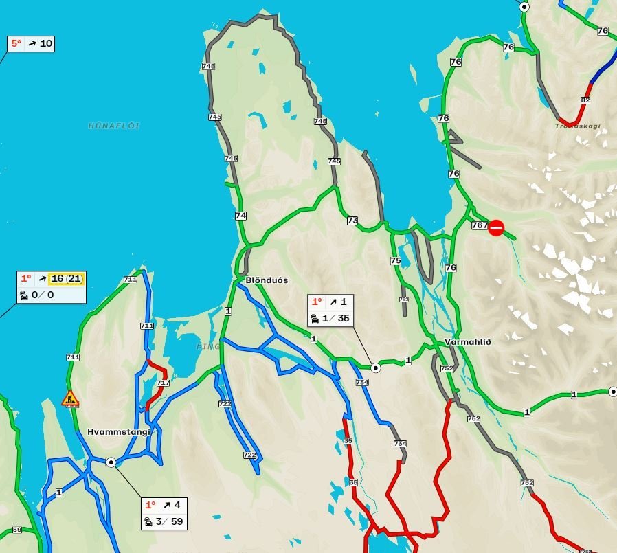 Mynd snippuð af umferd.is