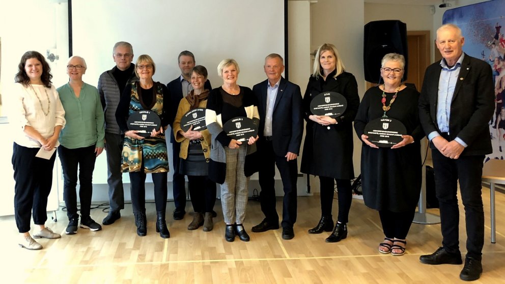 Frá afhendingu umhverfisviðurkenninga Sveitarfélagsins Skagafjarðar í Húsi frítímans. Mynd: BÞ.