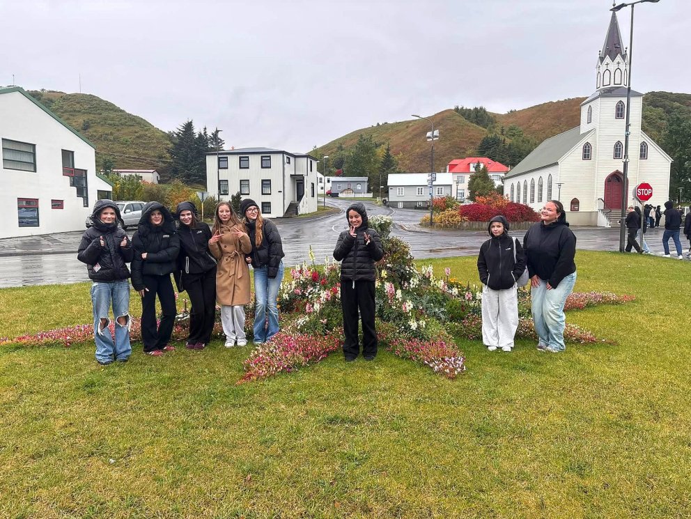 Myndir frá heimsókn dönsku nemendanna í Skagafjörðinn. MYNDIR AÐSENDAR