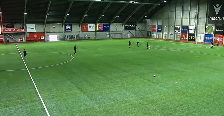 Upphitun í Kórnum. Já, ekki mjög spennandi mynd... SKJÁSKOT