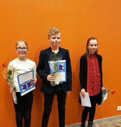 Verðlaunahafarnir þau Njála Rún, Patrekur Rafn og Katrín Sif. Myndir: Vala Ófeigsdóttir.