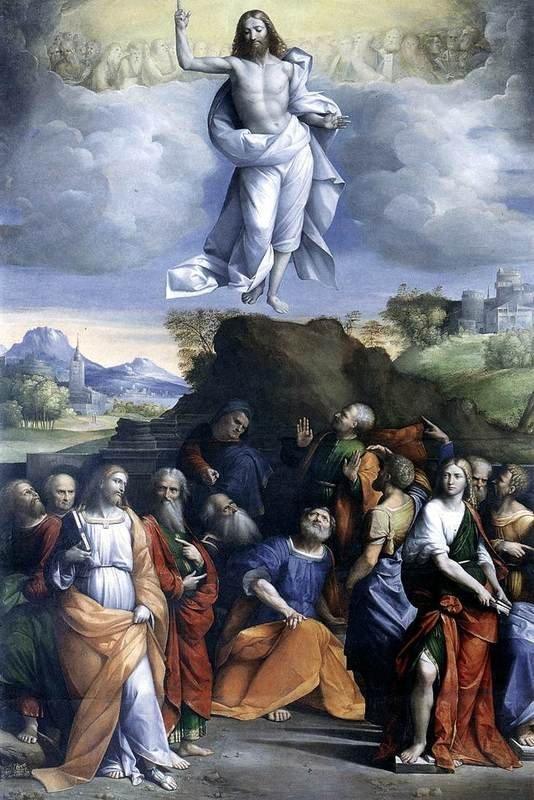 Uppstigning Krists eftir Il Garofalo frá árinu 1520