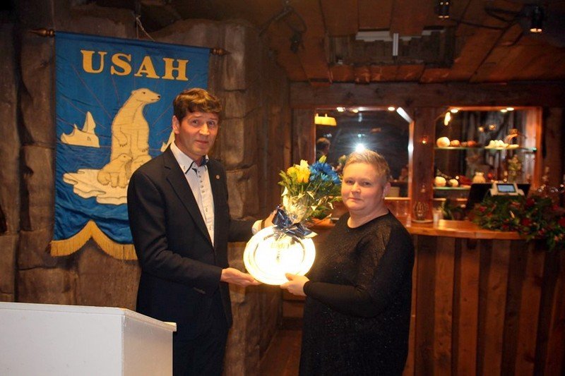 Gunnar Þór Gestsson, varaformaður UMFÍ og Snjólaug Jónsdóttir, formaður USAH. Mynd: Umfi.is.