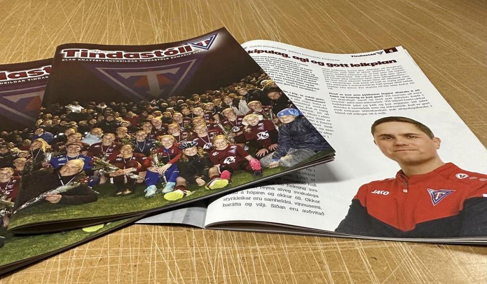 Kynningarblað knattspyrnudeildar Tindastóls, Áfram Tindastóll!. MYND: ÓAB