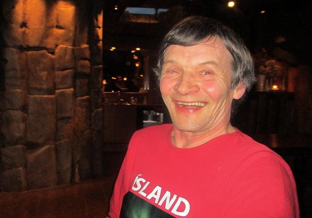 Valdimar Guðmannsson kampakátur. MYND AF FB