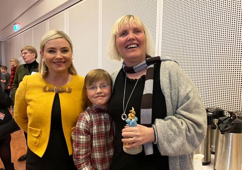Lilja, Gunni og Vanda kát og hress. MYND: JFÞ