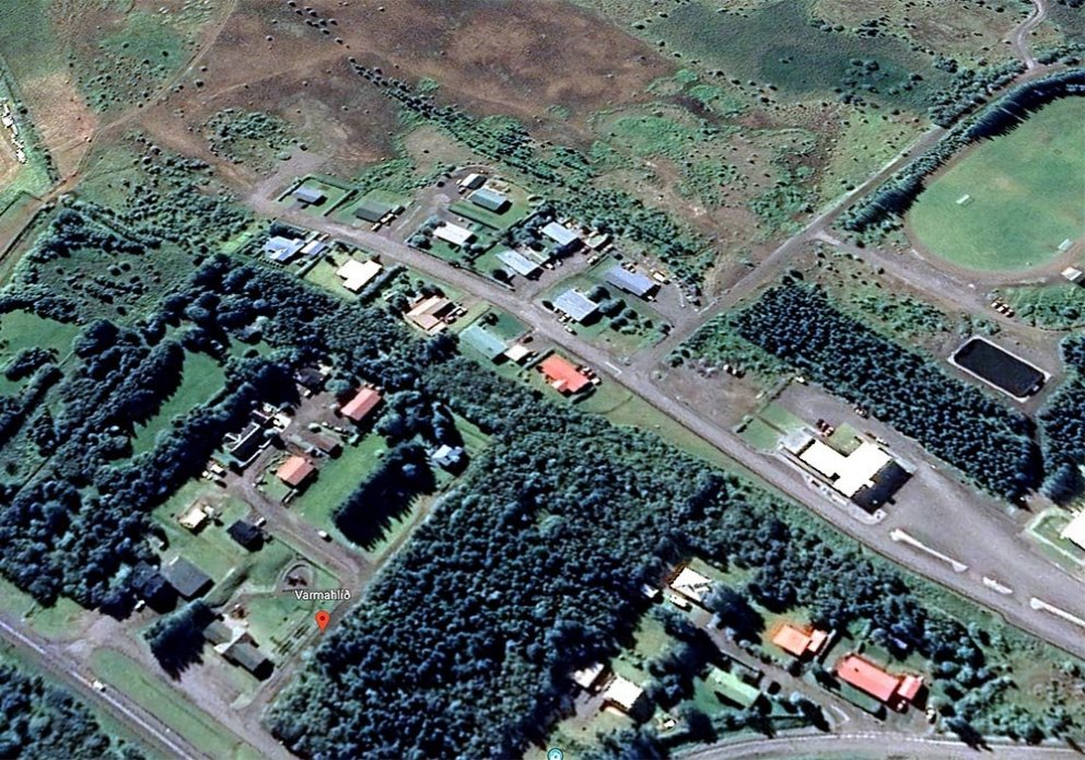 Birkimelur er ofarlega til vinstri á myndinni og nýjar lóðir því væntanlega suður af henni (vinstra megin) og fyrir ofan. MYND AF GOOGLE EARTH