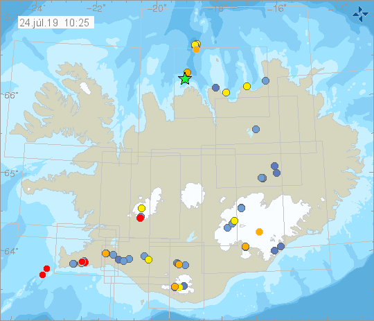 Kort/Veðurstofa Íslands