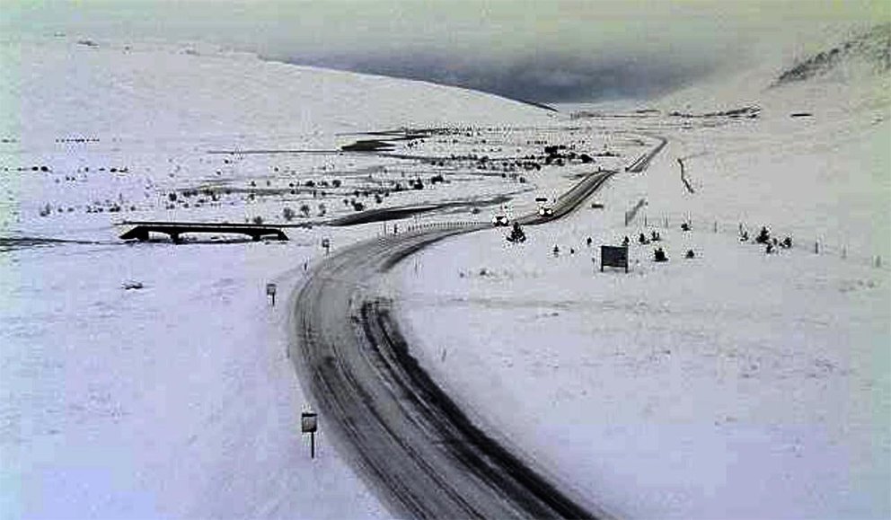 Skjáskot af vef Vegagerðarinnar. Langidalur til vesturs.