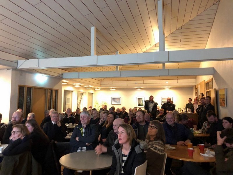 Til fundarins mættu rúmlega 80 manns. Mynd:hunathing.is