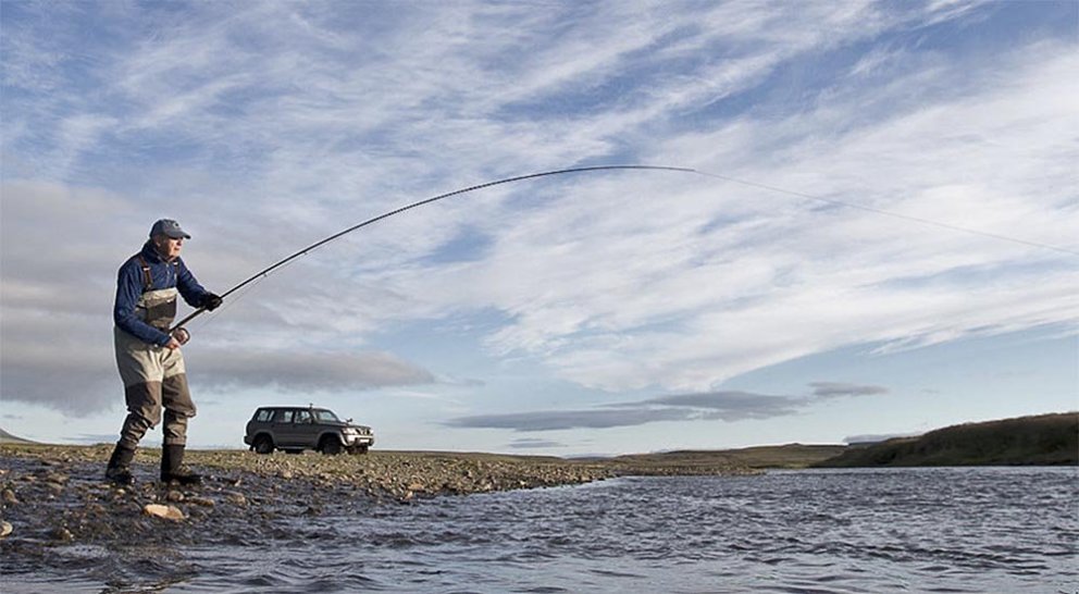 Veitt í Víðidalsá. MYND AF VEF STARA.IS