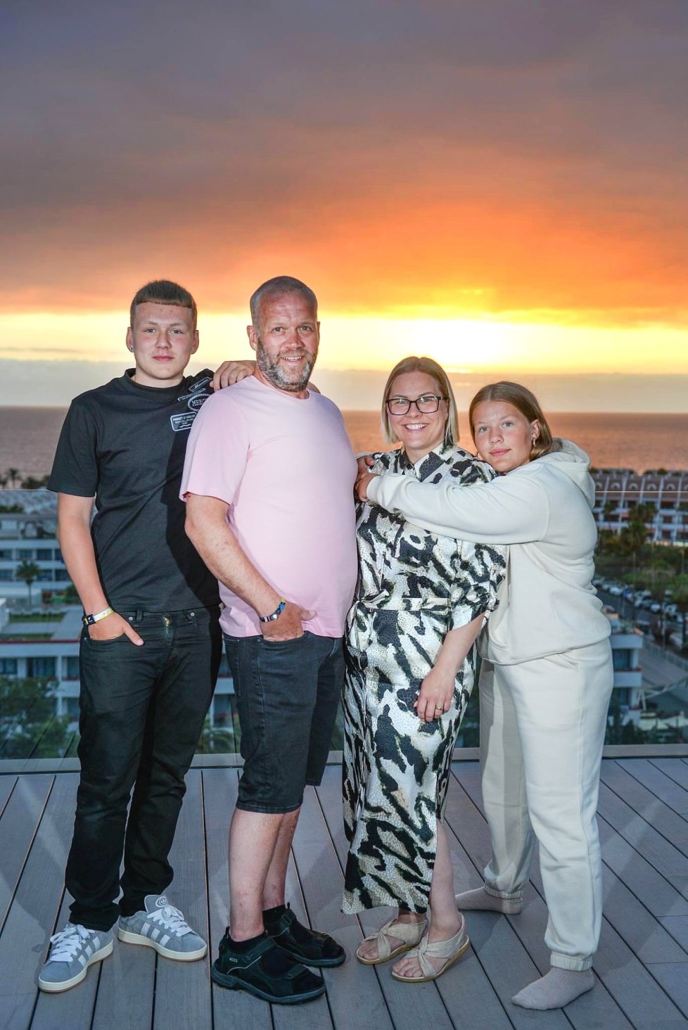 Daníel Guðni, Gunnar Oddur, Sólrún Harpa og Vigdís Hekla á Spáni. MYND AÐSEND