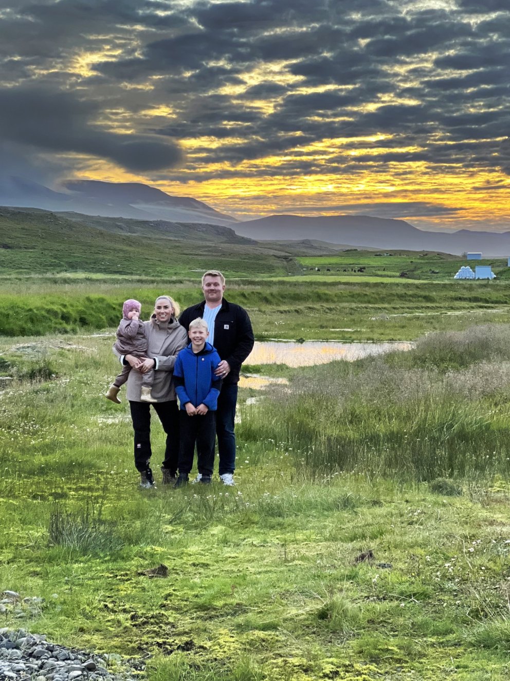 Steinunn og Hafþór ásamt Aríu Mist og Styrmi Erni. MYND AÐSEND