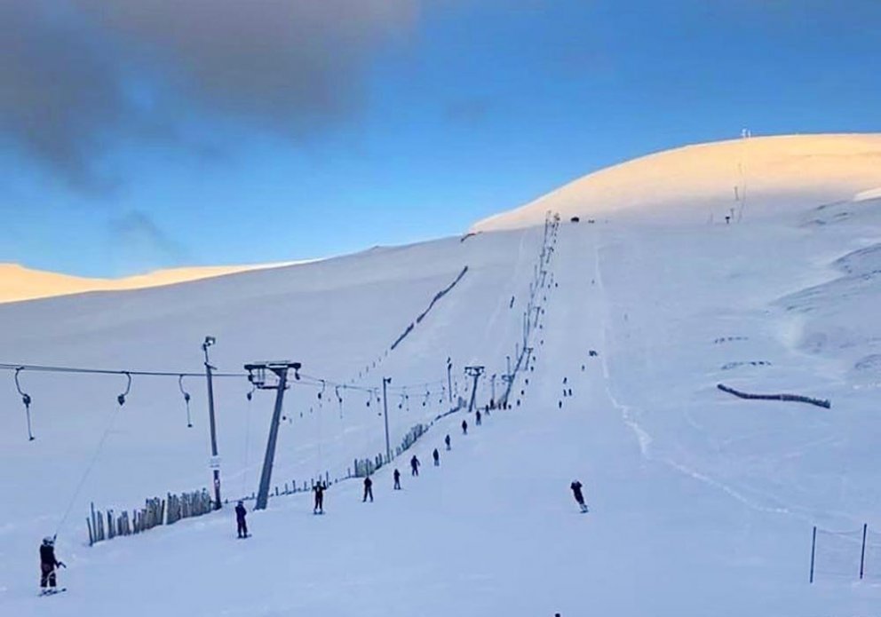 Stuð í Stólnum en myndin er frá í nóvember. MYND: SKÍÐASVÆÐI TINDASTÓLS