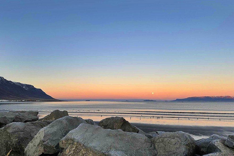 Skagafjörður. Það var fallegt veðrið sl. laugardag. Það má reikna með svipuðum gæðum í dag. MYND: ÓAB