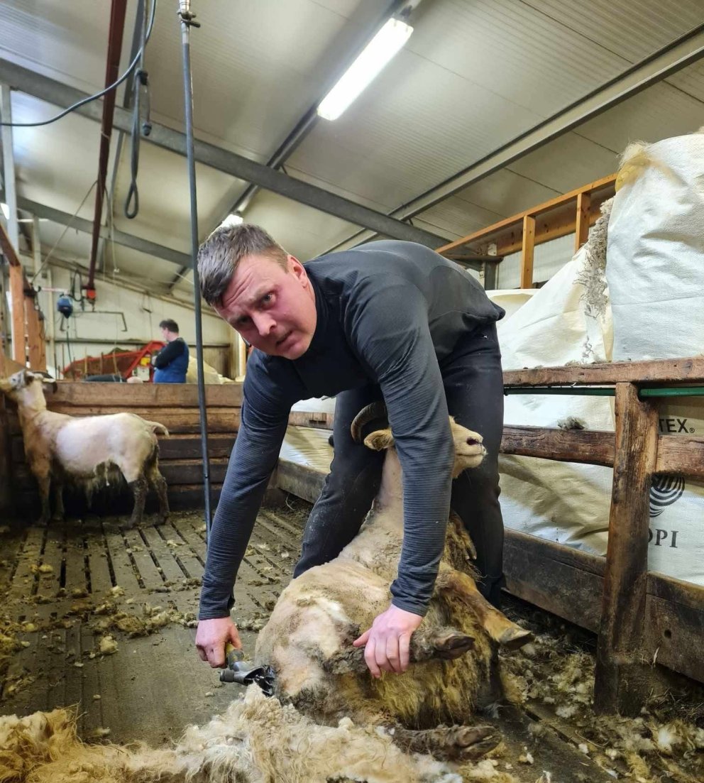 Af gefnu tilefni skal tekið fram að þessi mynd er EKKI sviðsett. Mynd: Af facebook.