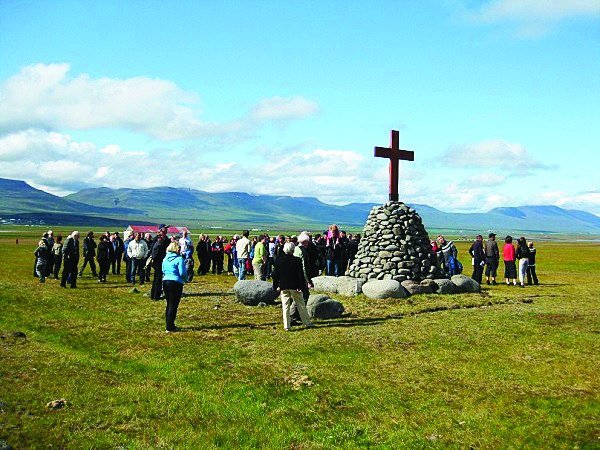 Vígsla Róðurkrossins 2009. Mynd: Á Sturlungaslóð.