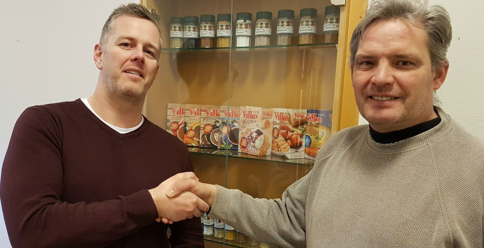 Sigurður Pálsson rekstrarstjóri Fjölnets í Reykjavík (t.v.) og Kári Kárason framkvæmdarstjóri Vilko.