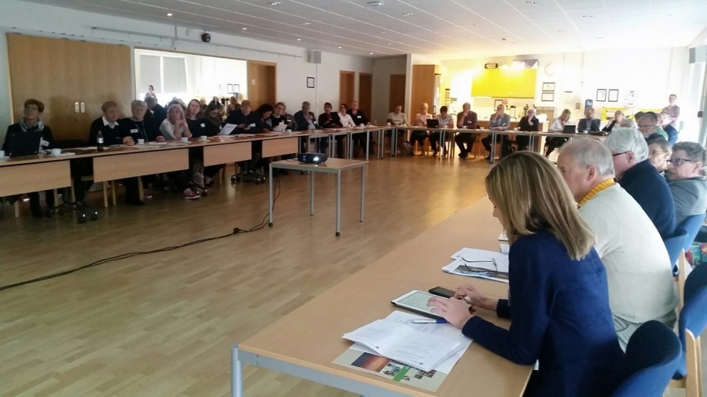 Frá Vinabæjarmóti í Húsi frítímans í morgun. Mynd/Skagafjordur.is