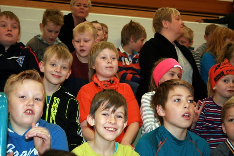 Mikil stemning á Vinadegi grunnskólanna í Skagafirði