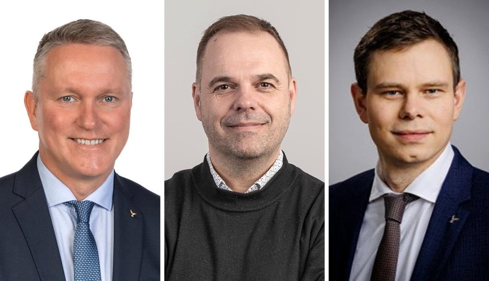 Njáll Trausti Friðbjertsson, Björn Bjarki Þorsteinsson og Vilhjálmur Árnason.