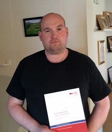 Dagur Þór Baldvinsson varði lokaritgerð síðan í Sjávarútvegsfræði við Háskólann á Akureyri sem fjallaði um áhrif skurðarhraða og stærðar fisks á flakagæði þorsks. Mynd/Iceprotein