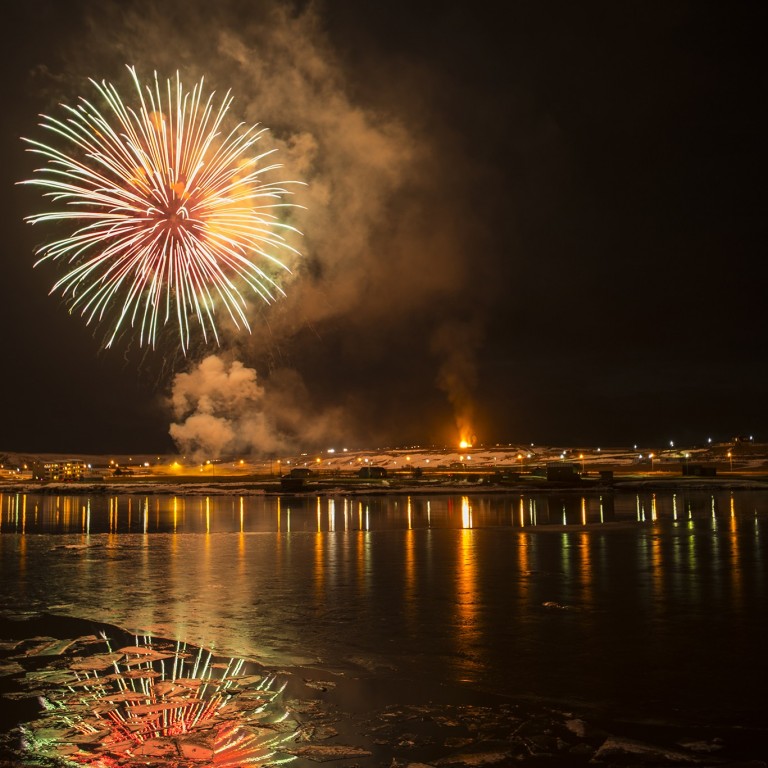 Áramót í rjómablíðu á Blönduósi