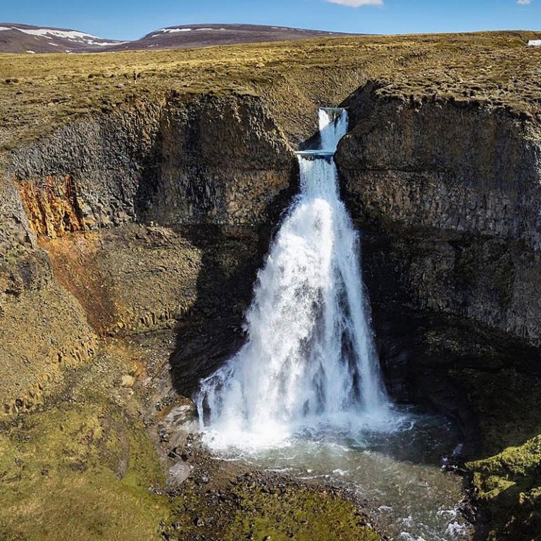Við Bergárfoss í Víðidal. MYNDIR: RÓBERT DANÍEL