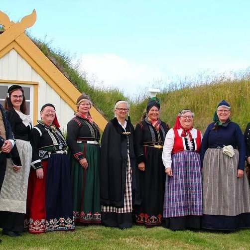 Prúðbúnara verður það varla. Myndir:FB/Byggðasafn Sakgfirðinga