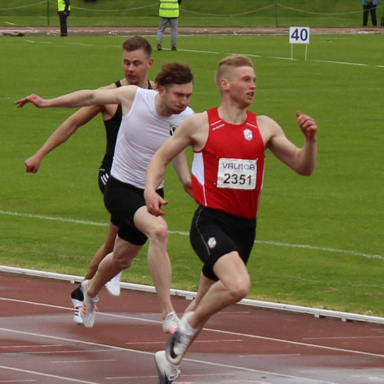 Jóhann Björn að koma í mark. Mynd: Af vef www.tindastoll.is