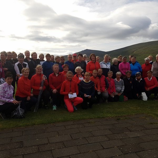 Það var mikið stuð á Opna kvennamót GSS. MYND: Golfklúbbur Sauðárkróks