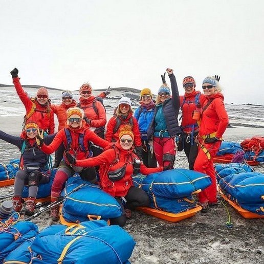 Snjódrífurnar við Vatnajökul. Ljósm: FB/Lífskraftur