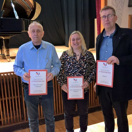 Þau Krummi, Þórhildur og Viggó voru á meðal fjölmargra sem hlutu styrki Sóknaráætlunar Norðurland vestra. Mynd: SSNV.