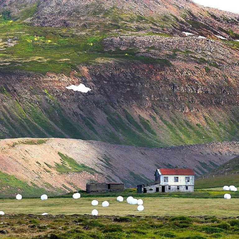Heyskapur í Fljótum. Mynd: ÓAB