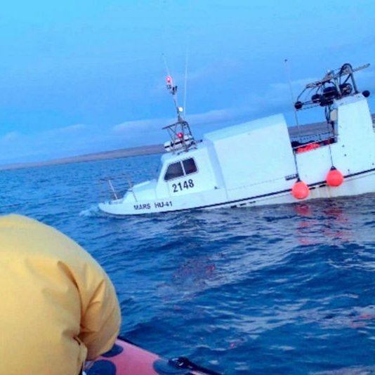 Mars HU á Húnaflóa í maí sl. Mynd:Skýrsla Rann­sókna­nefnd­ar sam­göngu­slysa.