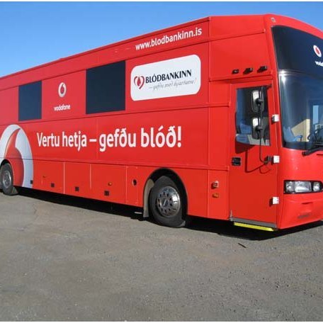Blóðbankabíllinn. MYND TEKIN AF NETINU
