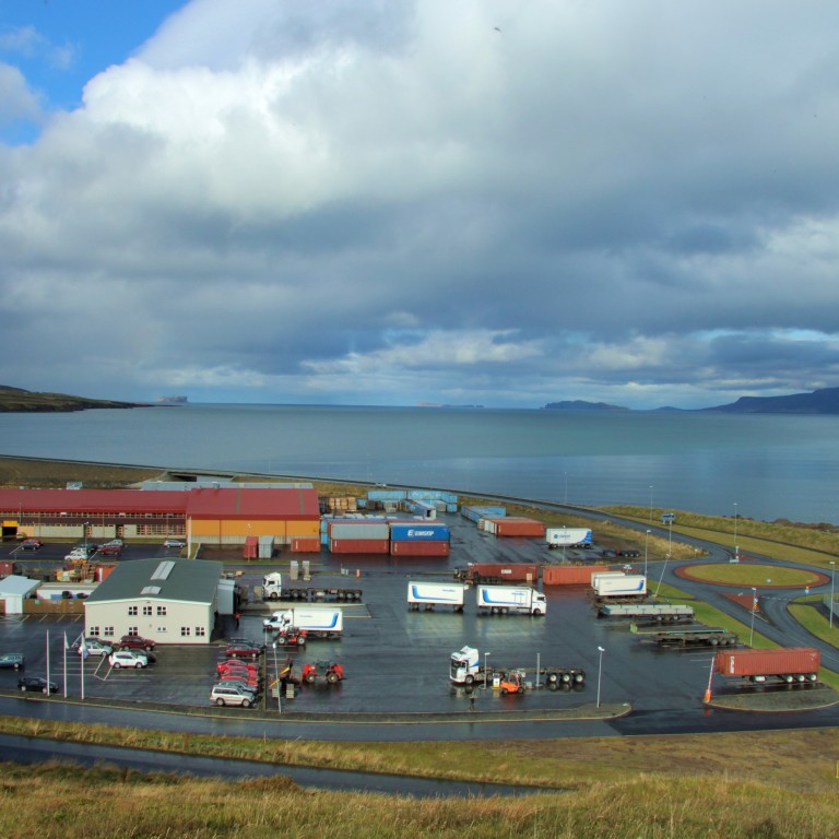 Athafnasvæði Steinullarverksmiðjunnar á Sauðárkróki. Ljósm./BÞ