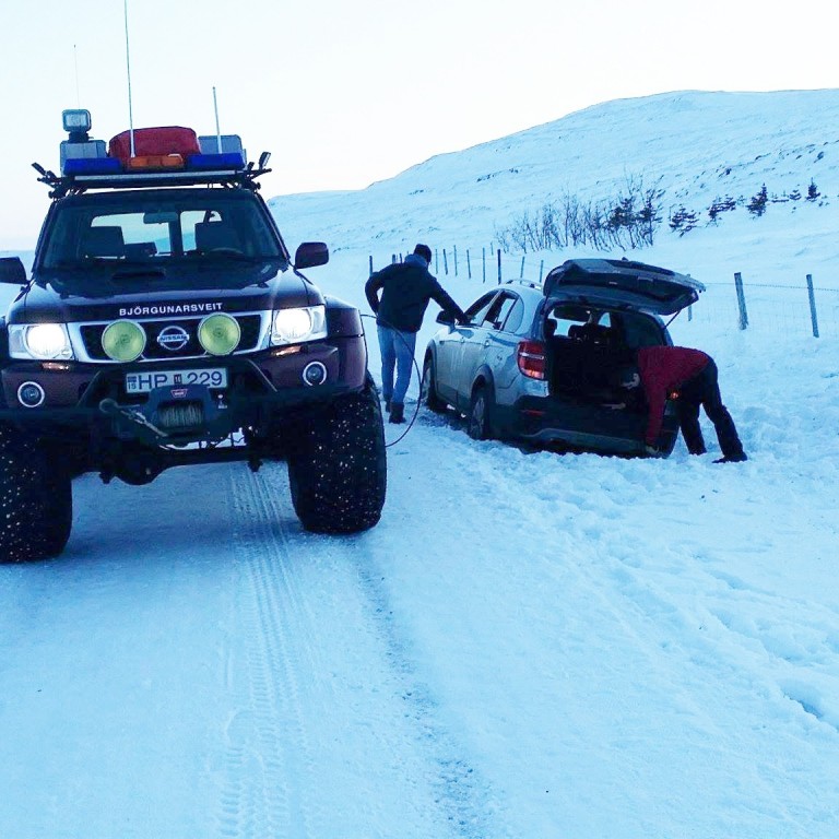 Myndin er frá útkalli Húna í síðustu viku. Mynd/af Facebook-síðu Húna.