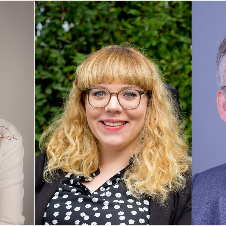 Ólína Kjerúlf Þorvarðardóttir, Inga Björk Bjarnadóttir og Guðjón Brjánsson.